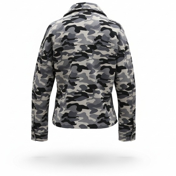 Savanna Jane Womens Camo Corduroy Shacket Jacket Size Medium‎ - Picture 3 of 5